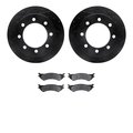 Dynamic Friction Co 8502-99447, Rotors-Drilled and Slotted-Black with 5000 Advanced Brake Pads, Zinc Coated 8502-99447